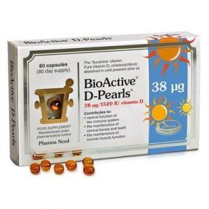 Pharma Nord BioActive Vitamin D Pearls 38UG x80