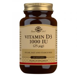 Solgar Vitamin D3 1000IU x100softgels