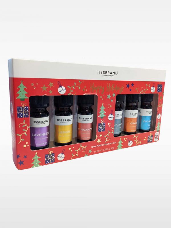 happy holidays essential oils christmas gift box
